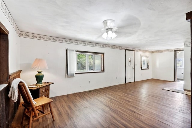 175 Long Woods Rd, Waynsbrg/Frankln Twp, PA 15370 - sitting room featuring wood finished floors, a ceiling fan, and an office area