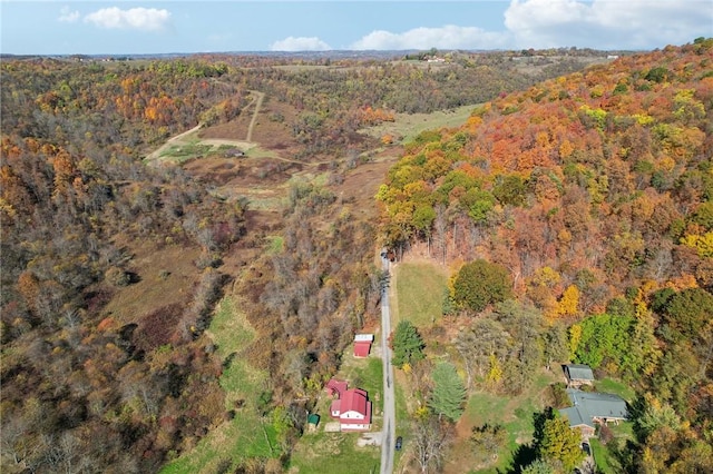 175 Long Woods Rd, Waynsbrg/Frankln Twp, PA 15370 - aerial view of property and surrounding area with a forest