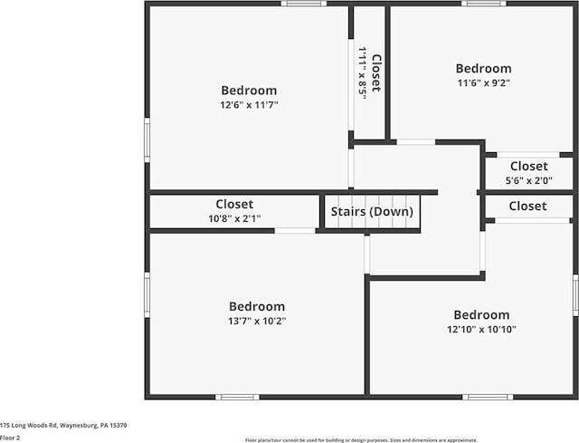 175 Long Woods Rd, Waynsbrg/Frankln Twp, PA 15370 - property floor plan