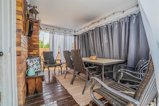 view of sunroom / solarium