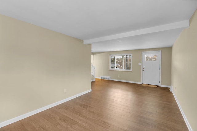 interior space with light wood-type flooring