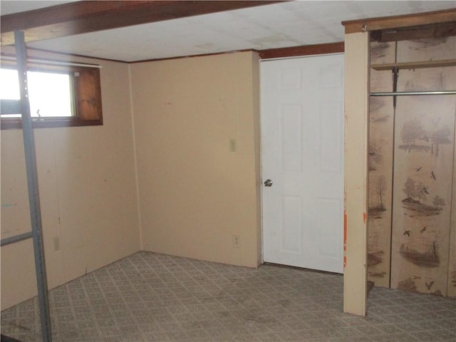 view of basement