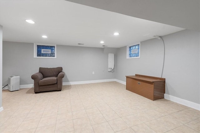 190 Pine Creek Rd, Mccandless, PA 15090 - sitting room featuring recessed lighting and baseboards