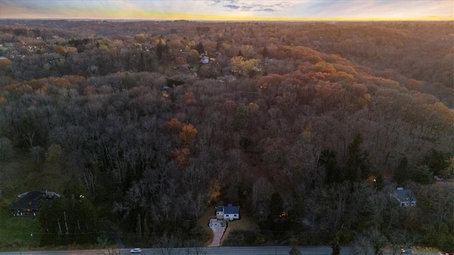 190 Pine Creek Rd, Mccandless, PA 15090 - aerial view of property and surrounding area featuring a heavily wooded area