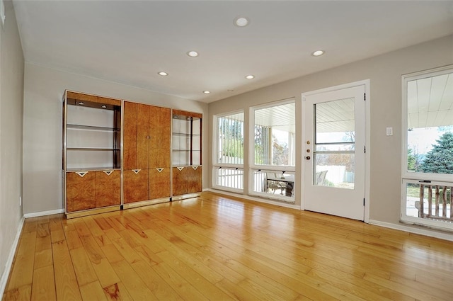 interior space featuring light hardwood / wood-style flooring