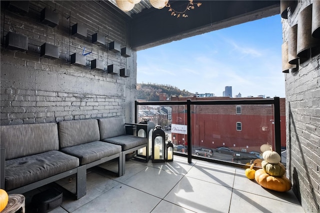 balcony with an outdoor living space