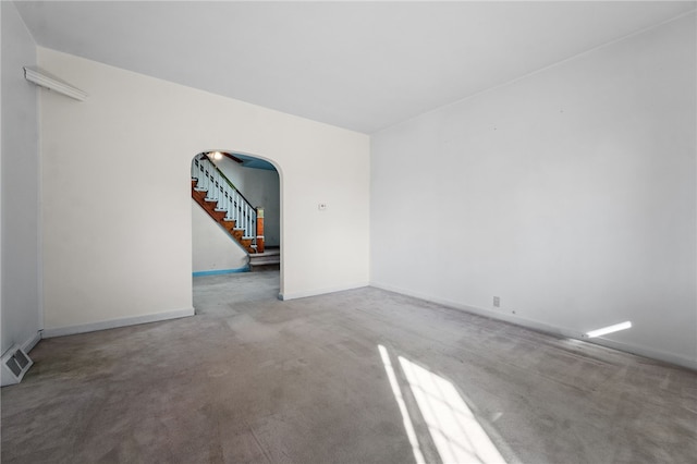 empty room with carpet floors