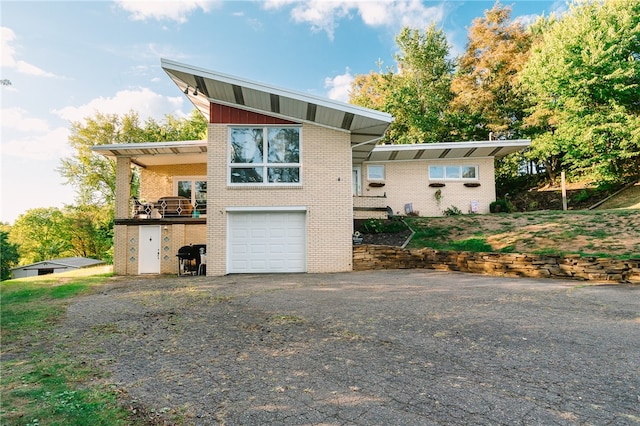 modern home with a garage