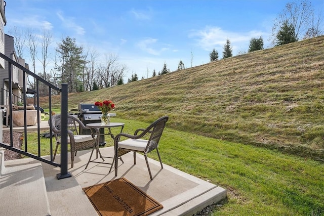 view of patio / terrace featuring grilling area