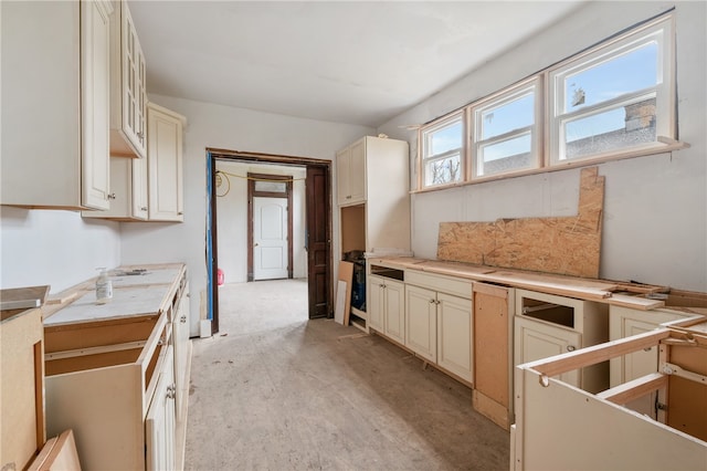 kitchen with cream cabinetry