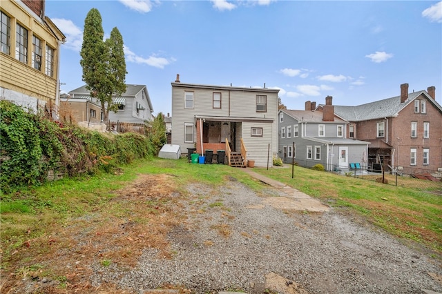 view of rear view of property