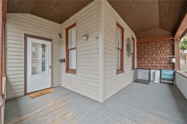 exterior space featuring a porch