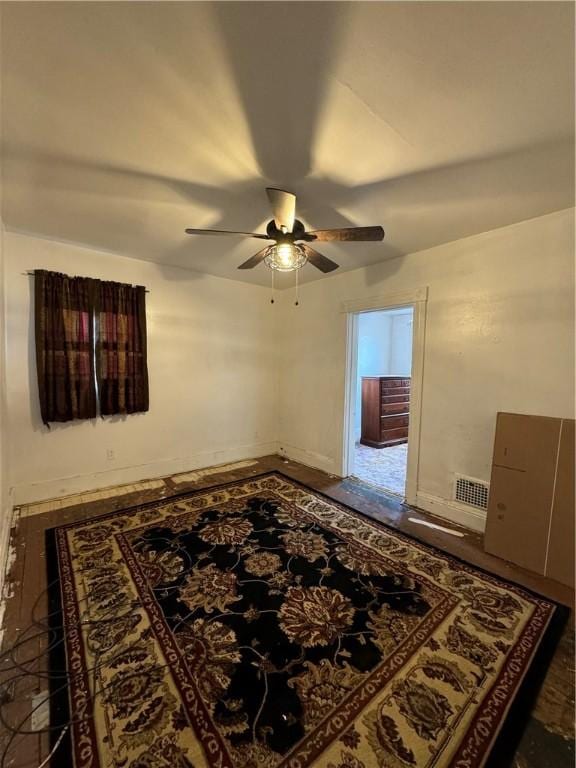 3305 Christy St, Sheraden, PA 15204 - empty room featuring a ceiling fan and baseboards