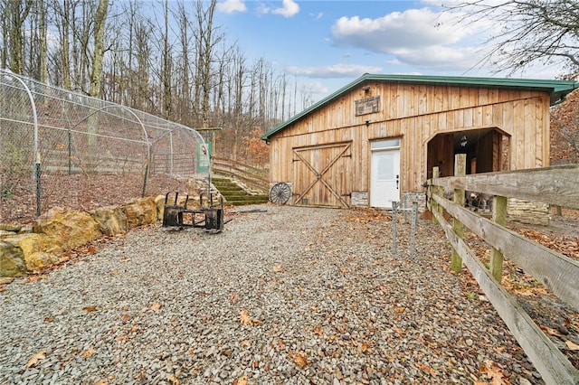 view of outbuilding