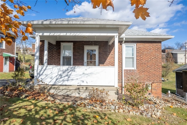 view of front of home with a porch