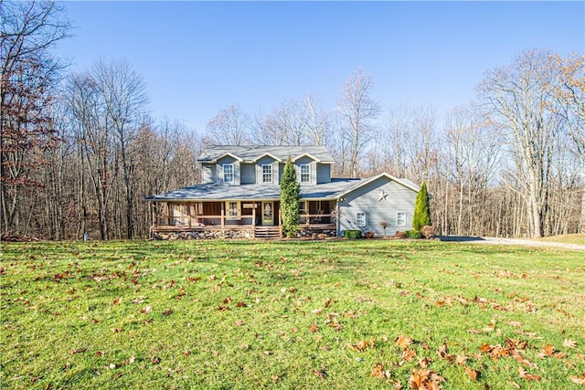 505 Greenbriar Rd, Pa, PA 15431 - view of front of house with a porch and a front lawn