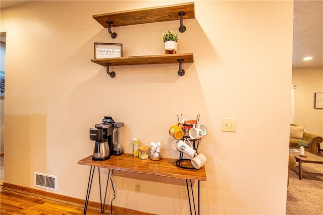505 Greenbriar Rd, Pa, PA 15431 - detailed view of baseboards and wood finished floors