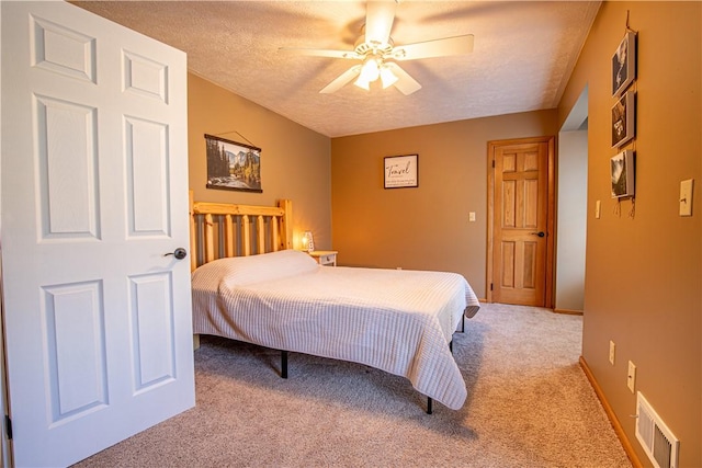 505 Greenbriar Rd, Pa, PA 15431 - carpeted bedroom featuring a textured ceiling and a ceiling fan