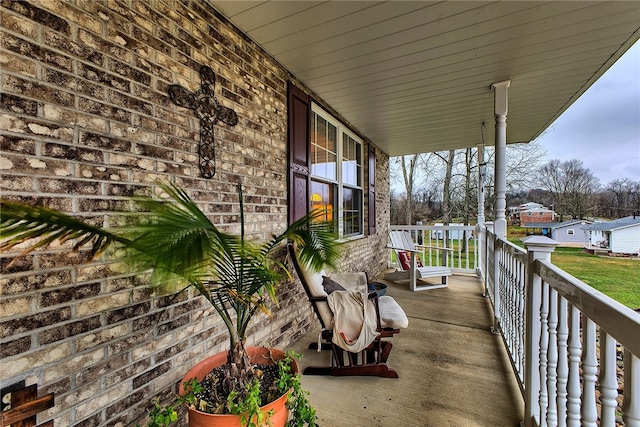 balcony with a porch