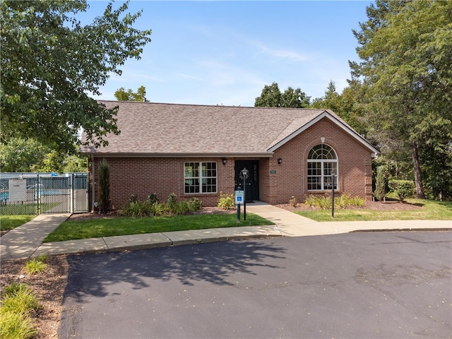 view of ranch-style home