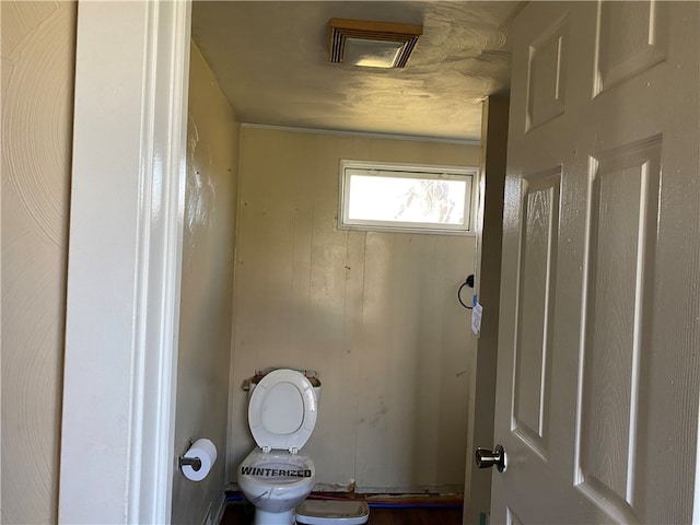 bathroom featuring toilet