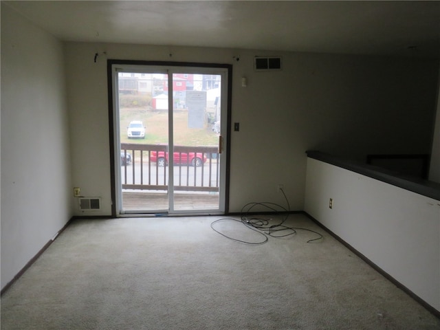 view of carpeted empty room