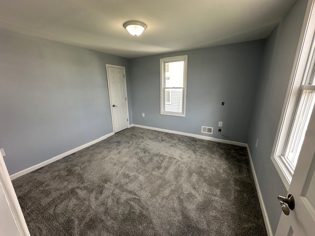 view of carpeted empty room