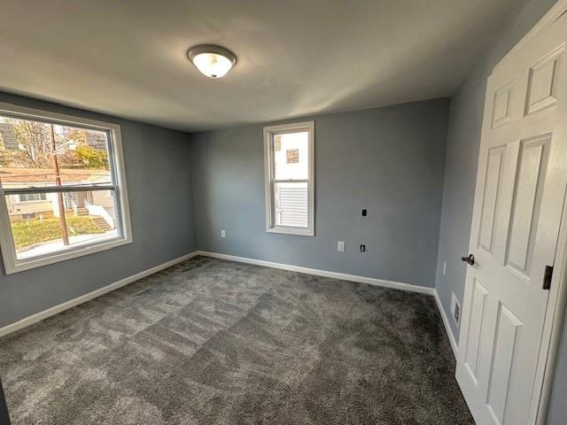 view of carpeted empty room