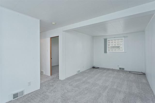 empty room with light carpet