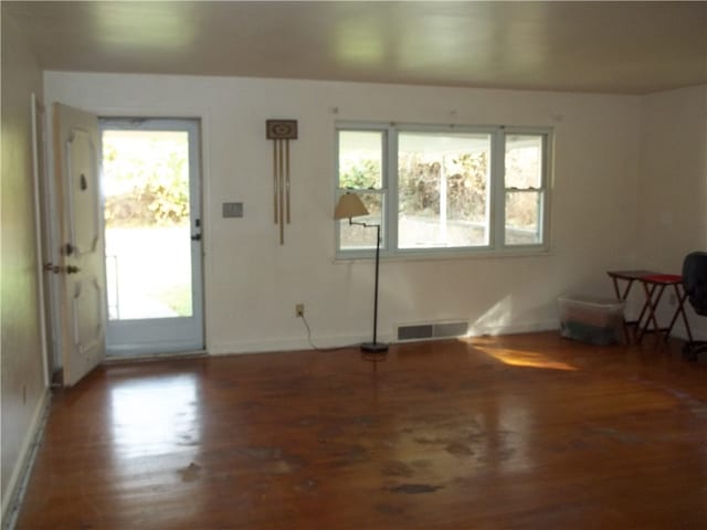 interior space featuring hardwood / wood-style flooring