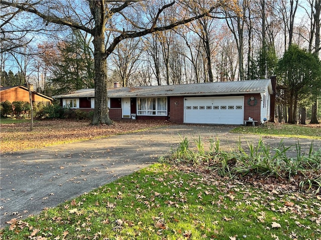 ranch-style house with a garage