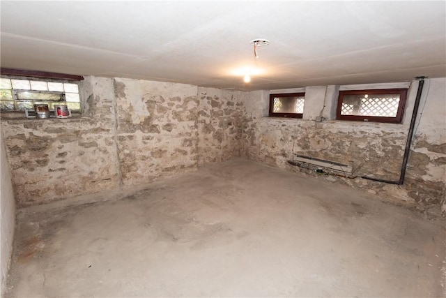 view of basement