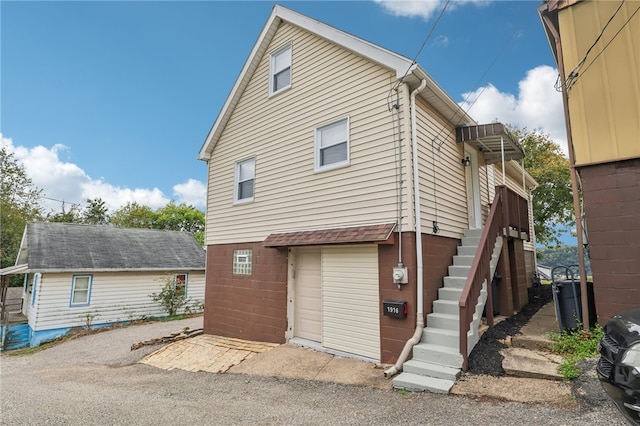 view of rear view of property