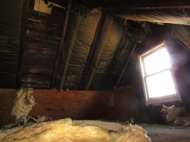 view of attic