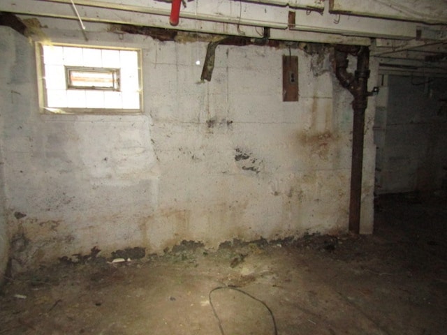 view of basement