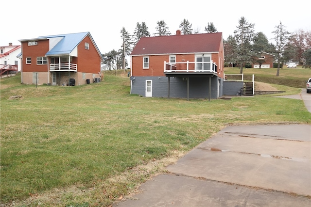 view of back of property