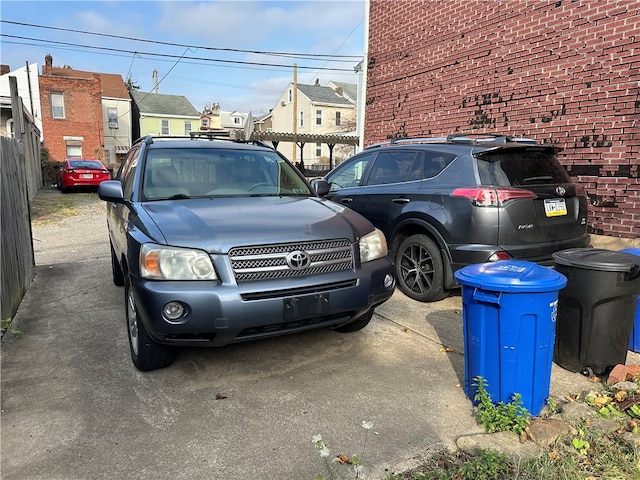 view of vehicle parking