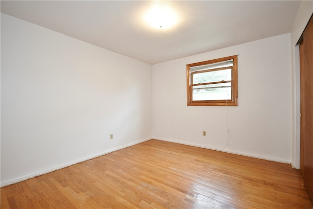 empty room featuring light hardwood / wood-style flooring