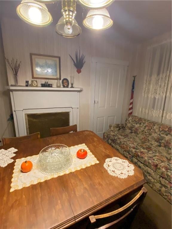215 Cehily Rd, Allegheny Twp, PA 15068 - dining space featuring a fireplace