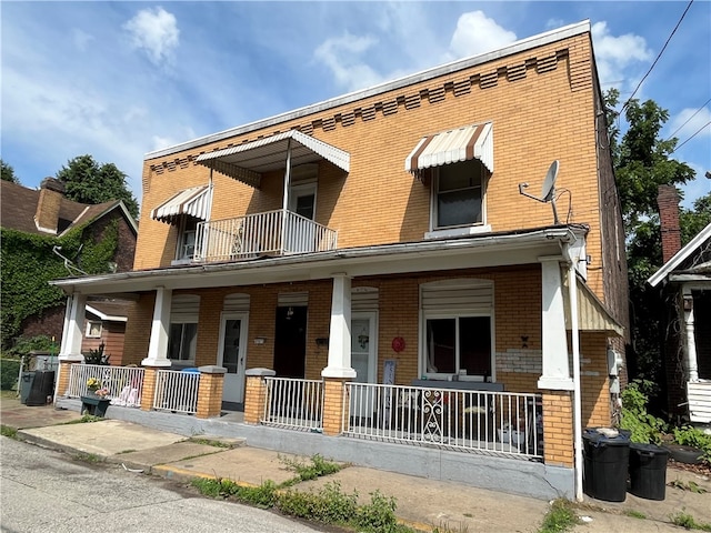 view of front of house with a porch