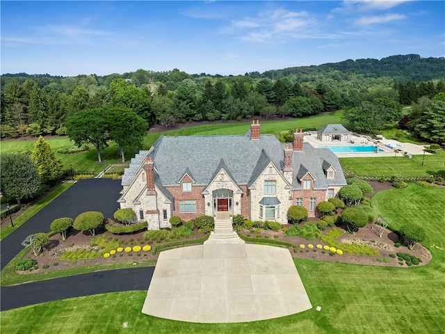 birds eye view of property