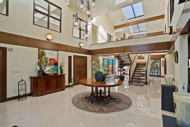 514 Justabout Rd, Peters Twp, PA 15367 - building lobby with a towering ceiling and stairs