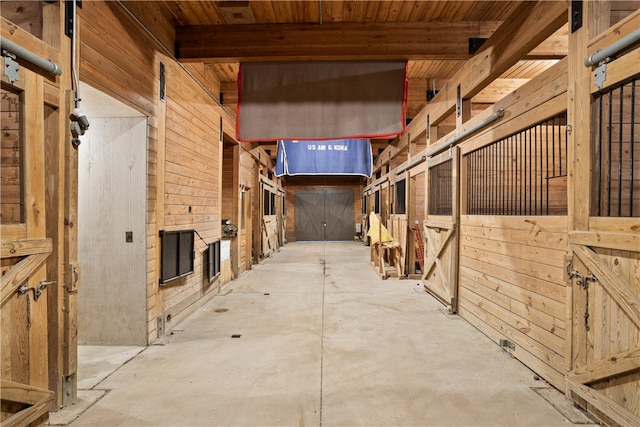 view of stable