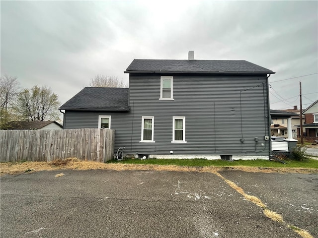 view of rear view of property