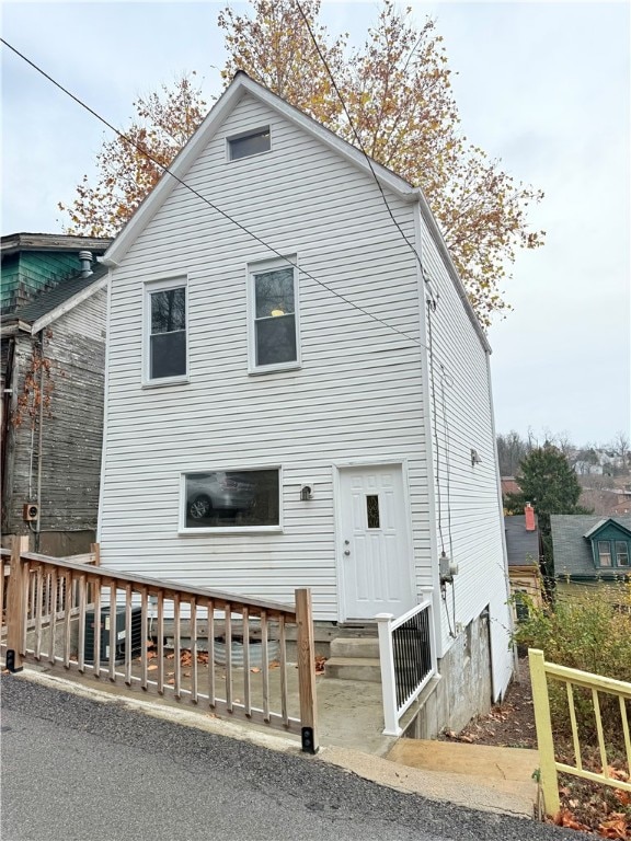 view of rear view of property