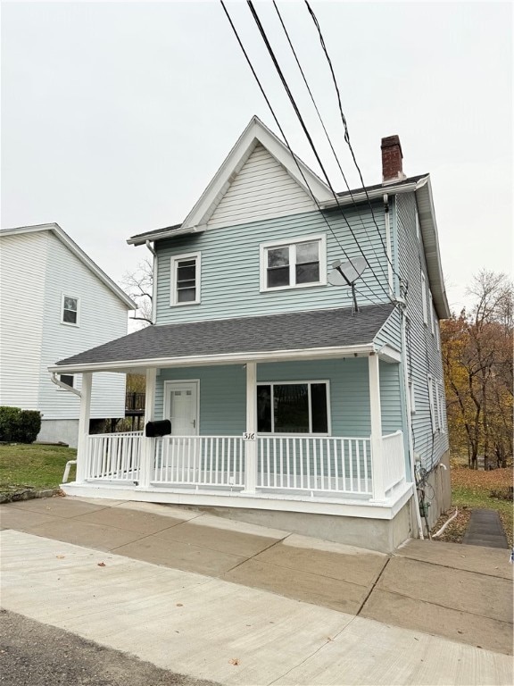 view of front of home