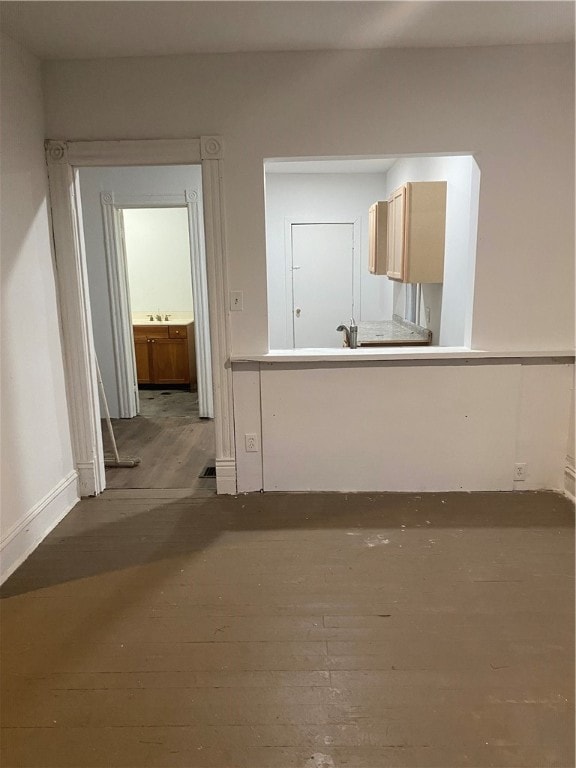 11947 Pennsylvania Ave, Vernon Twp, PA 16335 - interior space with hardwood / wood-style floors and sink