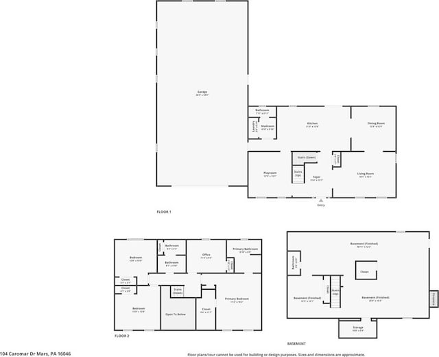 104 Caromar Dr, Adams Twp, PA 16046 - view of property floor plan
