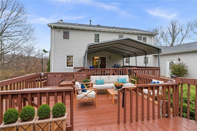 104 Caromar Dr, Adams Twp, PA 16046 - wooden terrace featuring an outdoor hangout area