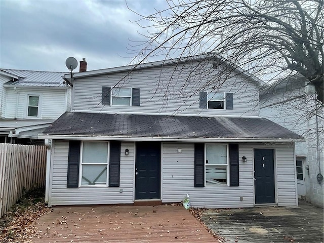 306 E Main St, Ligonier Boro, PA 15658 - view of front facade with a deck and a chimney